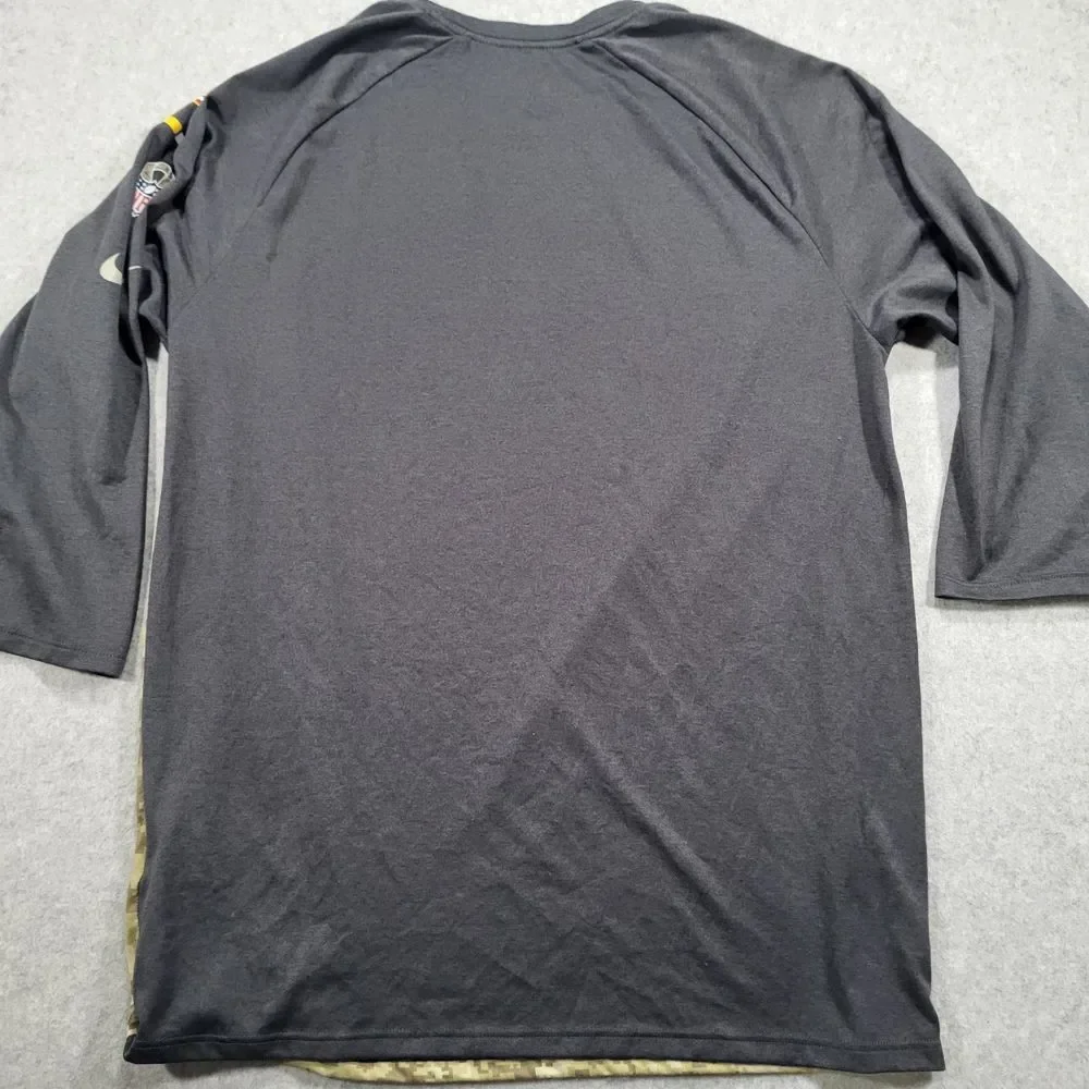 Minnesota‎ Vikings Nike On Field Salute To Service Mens Medium 3/4 Sleeve Shirt